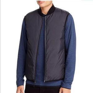Theory Greene O Black Storm Rip Vest